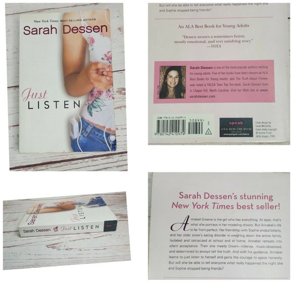 New York Times Best Selling Author Sarah Dessens Book Just Listen - Picture 2 of 6